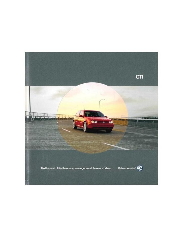 2004 VOLKSWAGEN GOLF GTI BROCHURE ENGELS (USA), Boeken, Auto's | Folders en Tijdschriften