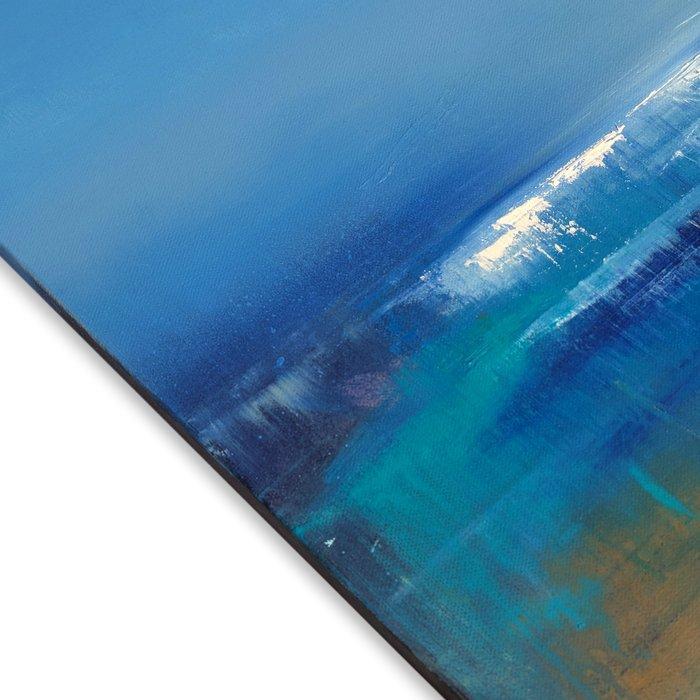 Matt Lambert - Teal sea, Antiquités & Art, Art | Peinture | Moderne