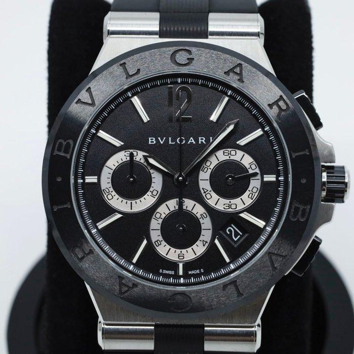 Bvlgari - Diagono Chronograph Automatic - DG42SCCH - Homme -, Handtassen en Accessoires, Horloges | Heren