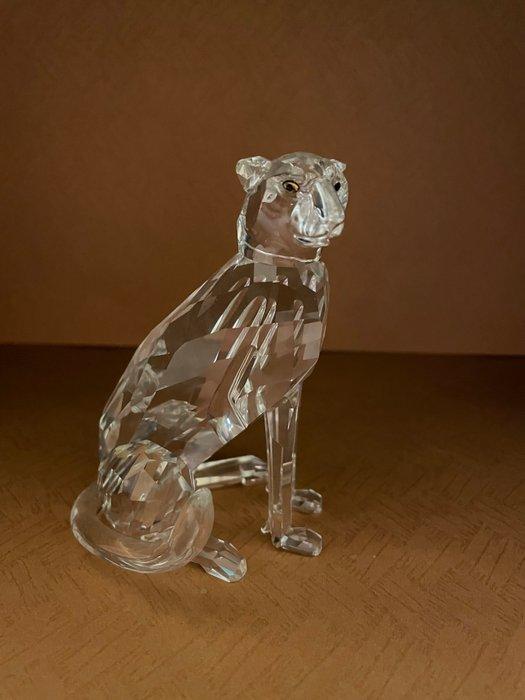 Swarovski - Beeldje - Jachtluipaard Cheetah Zittend - 183225, Antiquités & Art, Curiosités & Brocante