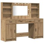 vidaXL Kaptafelset 3 pcs artisanaal eikenkleurig 78.5 x 41 x, Huis en Inrichting, Verzenden, Nieuw