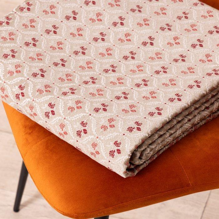 Hoge kwaliteit Gobelin stof – Mini Damast zandkleurig met, Antiquités & Art, Tapis & Textile