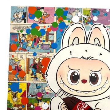 Koen Betjes (1992) - Labubu x Comics x POP (canvas)