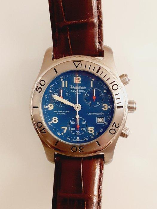 Philip Watch - Cronografo Aquatica 1000 - Zonder, Handtassen en Accessoires, Horloges | Heren