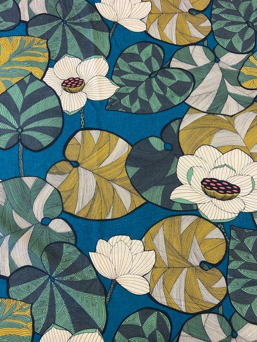 Prestigieus en exclusief weefsel in puur katoen met, Antiek en Kunst, Antiek | Tapijten, Tafelkleden en Textiel