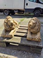 sculptuur, Strepitosa coppia di leoni in marmo giallo reale
