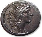 Romeinse Republiek. L. Valerius Acisculus. Denarius Rome 45, Postzegels en Munten, Munten | Europa | Niet-Euromunten