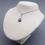 Zilver, Art Deco, Hematiet - Ketting met hanger - +, Antiek en Kunst