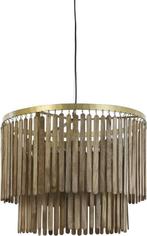 2dekans | Light & Living Gularo Hanglamp - Donkerbruin Hout, Huis en Inrichting, Ophalen of Verzenden, Nieuw