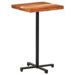 vidaXL Table de bar Carrée 60x60x110 cm Bois d'acacia massif