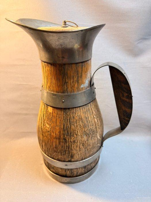 Kan - Eik, Zink - Schenk Kan Wijnkan, Antiquités & Art, Curiosités & Brocante