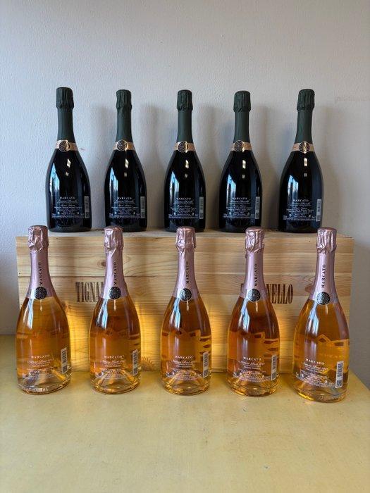 Marcato, Metodo Classico Collezione: 5x Nature, 2013 x5 Rosé, Collections, Vins