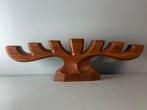 Kandelaar - Teak - Vintage Antroposofische Teak Houten