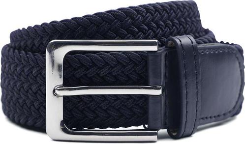 Geweven Riem Donkerblauw maat 105 Heren, Kleding | Heren, Riemen en Ceintuurs, Riem of Ceintuur, Nieuw, Echt leder, Verzenden
