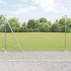 vidaXL Hekpaal. 13 pcs Zilver Staal, Tuin en Terras, Verzenden, Nieuw