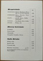 Deutsche Zeppelin Reederei Originele drankkaart uit de