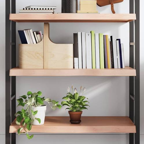 vidaXL Wandschap 100x50x(2-6)cm behandeld massief eikenhout, Huis en Inrichting, Kasten | Wandmeubels, Nieuw, Verzenden