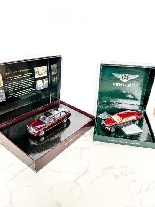 Minichamps 1:43 - Modelauto (2) - Minichamps – 1:43 Bentley, Hobby en Vrije tijd, Modelauto's | 1:5 tot 1:12