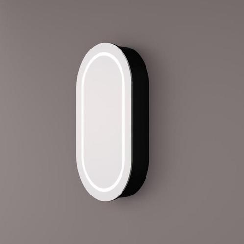 Spiegelkast Hipp Design SPK 91000 Ovaal 45x90 cm 1 deur Met, Doe-het-zelf en Bouw, Sanitair, Bad, Nieuw, Ophalen of Verzenden