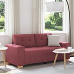 vidaXL Loveseat Bank Wijnrood 140 cm Stof, Huis en Inrichting, Zetels | Zetels, Verzenden, Nieuw