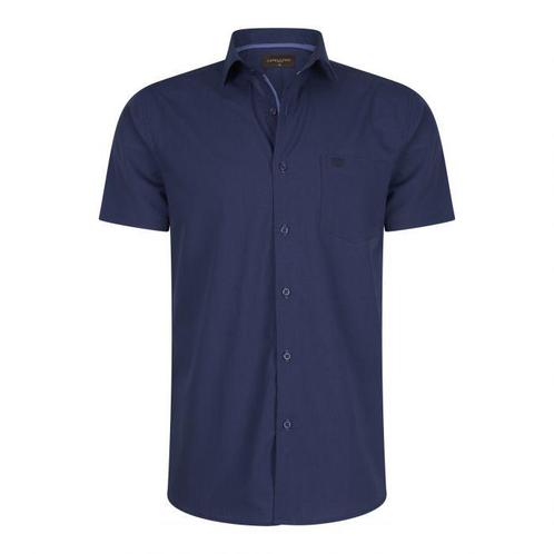 Tweedekans | Cap Navy Palermo Overhemd Korte Mouw – Kleur, Kleding | Heren, Overhemden, Ophalen of Verzenden