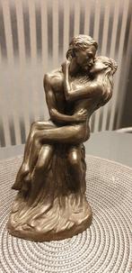 AFTER RODIN - Statue, After Rodin. Kiss - 22 cm - Composite, Antiek en Kunst