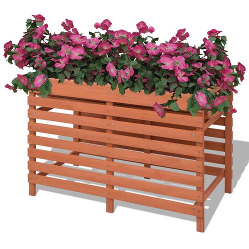 vidaXL Plantenbak 100x50x71 cm hout, Jardin & Terrasse, Pots de fleurs, Envoi