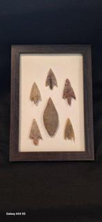 Neolithisch Vuursteen Prachtige biface punt collectie, Antiek en Kunst