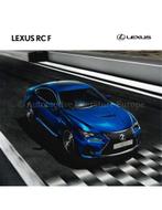 2016 LEXUS RC F BROCHURE NEDERLANDS, Nieuw