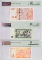 Bulgarije. - 3 banknotes - all graded - various dates - Pick
