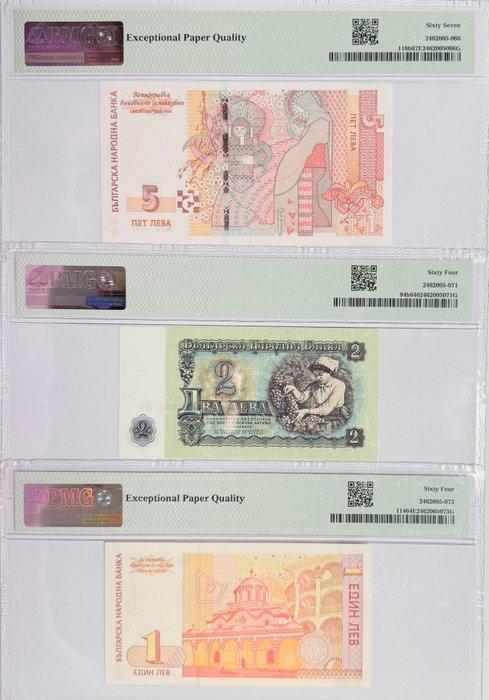 Bulgarije. - 3 banknotes - all graded - various dates - Pick, Postzegels en Munten, Bankbiljetten | Europa | Niet-Eurobiljetten