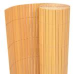 vidaXL Tuinafscheiding dubbelzijdig 90x300 cm PVC geel, Tuin en Terras, Verzenden, Nieuw