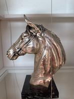 onbeken - Beeldje - Metalen paard marmer - Metaal