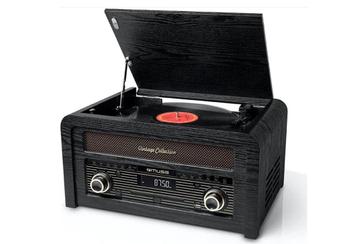 Muziekcenter met platenspeler, CD, radio en bluetooth Mus..., Audio, Tv en Foto, Platenspelers, Verzenden, Nieuw