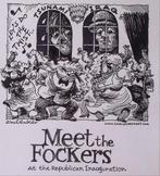 Pentekening Amerika - Republikeinse inhuldiging (Tekeningen), Antiek en Kunst, Verzenden