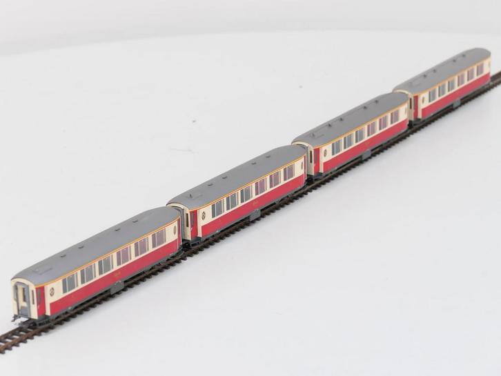 Schaal H0m Bemo 3272/s set van 4 salonrijtuigen A 1141 -..., Hobby & Loisirs créatifs, Trains miniatures | HO, Enlèvement ou Envoi
