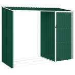 vidaXL Brandhoutschuur 245x98x159 cm gegalvaniseerd staal, Verzenden, Nieuw