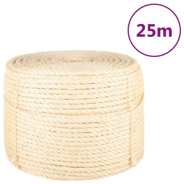 vidaXL Touw 10 mm 25 m 100% sisal, Doe-het-zelf en Bouw, IJzerwaren en Bevestigingsmiddelen, Nieuw, Verzenden