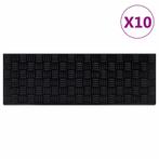 vidaXL Trapmatten 10 st 25x75 cm rubber, Doe-het-zelf en Bouw, Verzenden, Nieuw