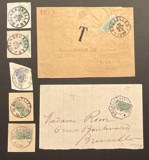 Belgique 1870 - Composition TIMBRES POSTE CRIMINELLE, Postzegels en Munten, Postzegels | Europa | België