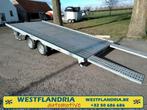 Kantelbare autotransporter met oprijplaten - 2700kg/450cm