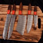 Keukenmes - Chefs knife - Damaststaal, rozenhout, hars -