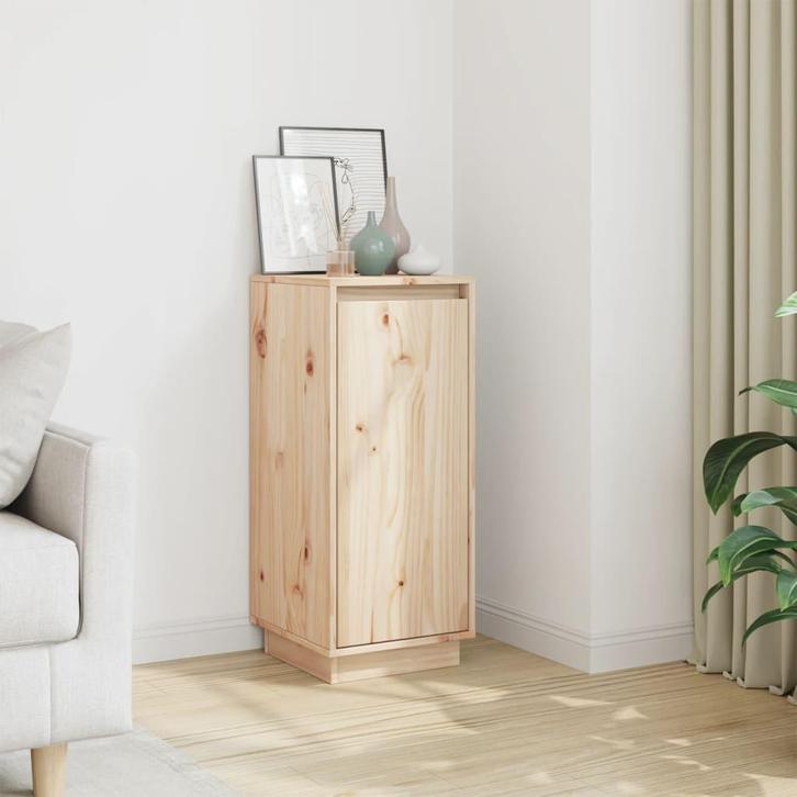 vidaXL Dressoir 31,5x34x75 cm massief grenenhout, Huis en Inrichting, Kasten | Dressoirs, Nieuw, Verzenden