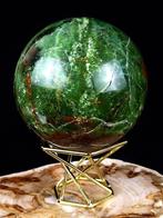 NO RESERVE .........GRYSOPRASE BAL incl Goudkleurige metalen