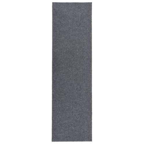 vidaXL Droogloopmat 100x400 cm grijs, Huis en Inrichting, Stoffering | Tapijten en Vloerkleden, Nieuw, Verzenden