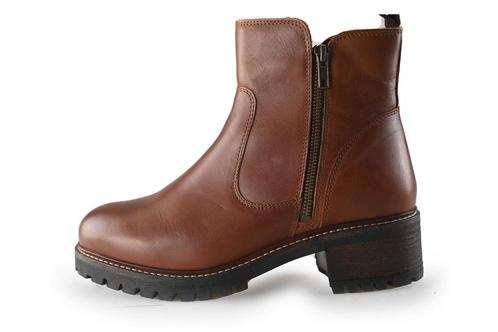 Mysa Enkellaarzen in maat 40 Cognac | 5% extra korting, Kleding | Dames, Schoenen, Overige kleuren, Zo goed als nieuw, Lage of Enkellaarzen