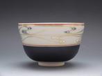 Ky-Ware Tea Bowl (Chawan) “Flowing Water Pattern” by Sagami