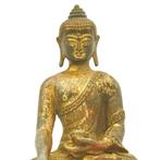 Een koperen standbeeld van Shakyamuni Boeddha, uit een, Antiek en Kunst