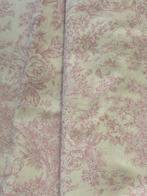Tissu classique cretonne Toile de Jouy rose clair - Textile