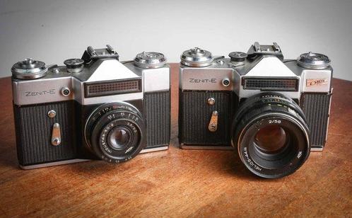 Zenit 2 Boitiers E + Helios 44 M 2/58mm + Industar 3,5/50mm, Audio, Tv en Foto, Fotocamera's Analoog